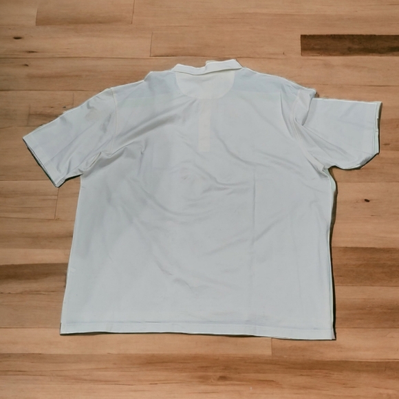 Alan Flusser Casuals Short Sleeve Golf Polo Shirt Men's Size XL Ivory NWOT - Picture 2 of 3